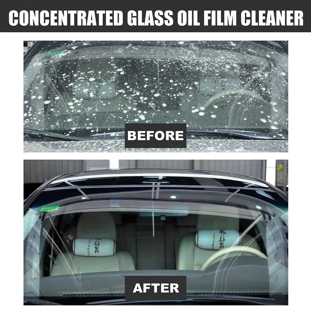 150ml Car Glass Oil Film Remover - Windshield Cleaner, Stain & Rain Scratch-Free Wiper Fluid Amagi