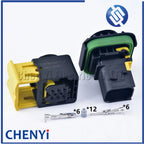 6 Pin female or male 1-1418469-1 Nitrogen Oxygen Sensor Controller auto wire waterproof connector 1-1703820-1