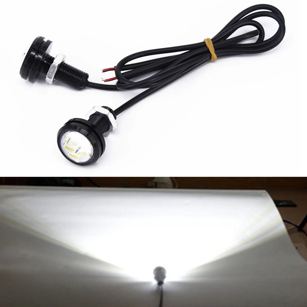 4Pcs LED Car Auto DRL Daytime Running Lights 12V 15W  White Backup Lamp Automobiles Reversing Parking Signal Lamp
