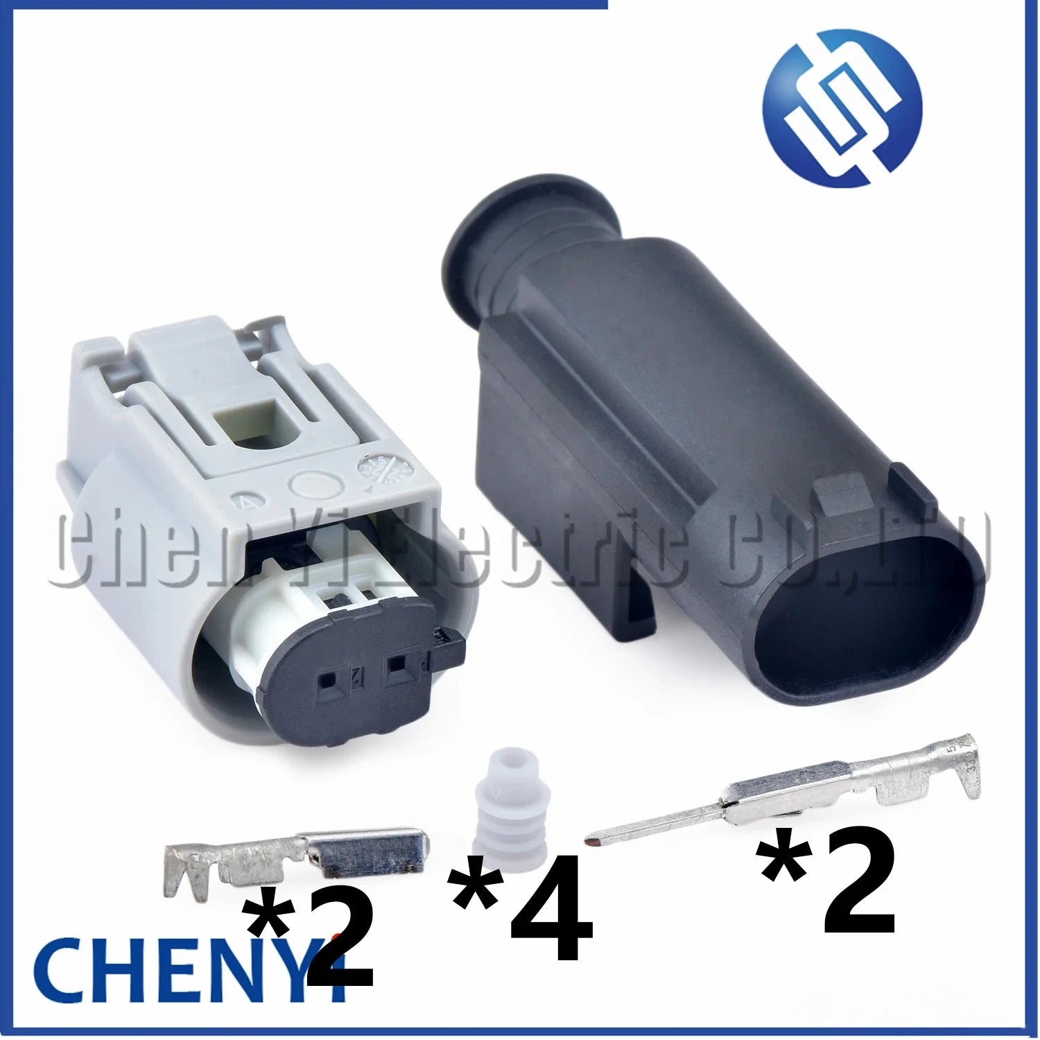 2 Pin Automotive waterproof connector Car temperature sensor Wire harness Plug 8795956-01 809-109-505 9781140067144