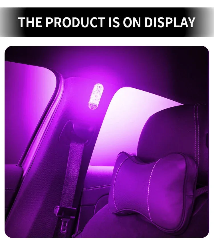 Car Interior Dome Light Finger Touch Sensor Mini LED Reading Lamp Roof Magnets USB Charging Atmosphere Dome Lamp Senser Tools Ne