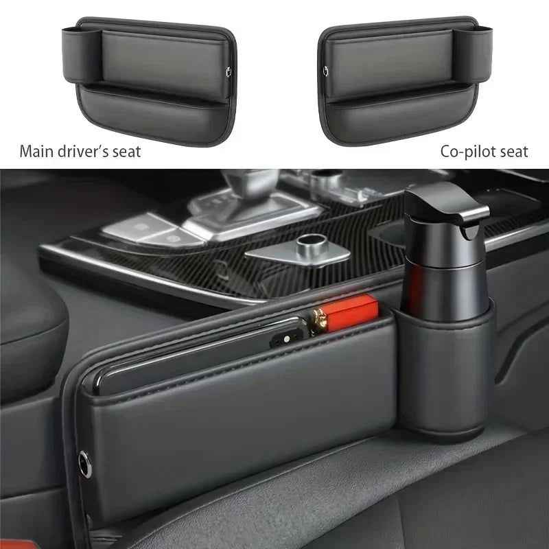 Car Seat Gap Organizer Storage Box Pocket Multifunction Universal Wallet Keys Card Cup Phone Holder Auto Interior Amagi