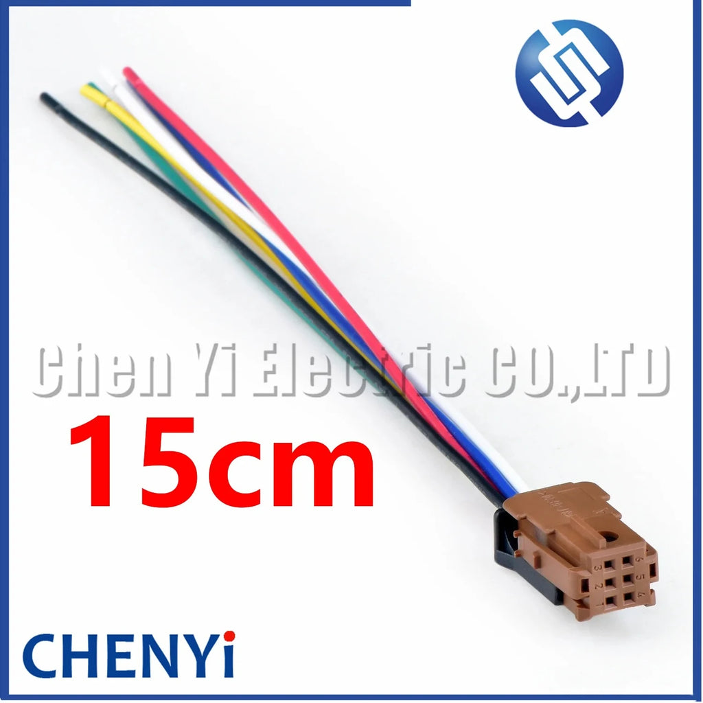 6 Pin Auto RD9 RD45 CD player connector Rear view mirror plug 953382-1 953382-2 953382-3 953382-4 For PEUGEOT 301 CITROEN C4 C5