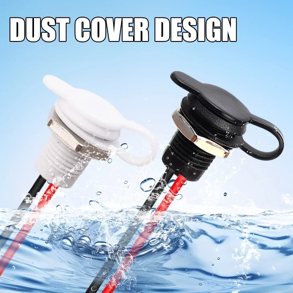 1/5/10PCS 2 Pin Type-C Female Socket USB C Connector Waterproof Jack Female Charging Port with Card Buckle Lock Board