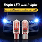 2pcs T10 W5W 194 LED Car Light Bulb Non-Pola 6SMD Canbus Car License Plate Light Interior Dome lights Reading Lamp 12V-24V Tools