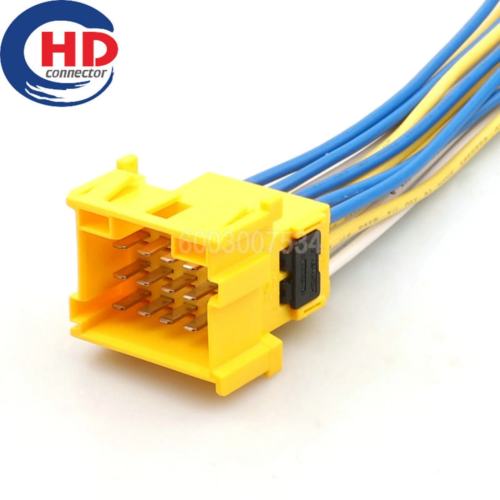 15 Pin Yellow Auto Power Amplifier Male Female Docking Plastic Housing Unsealed Socket  Wiring Harness 1-967628-3 1-967623-3