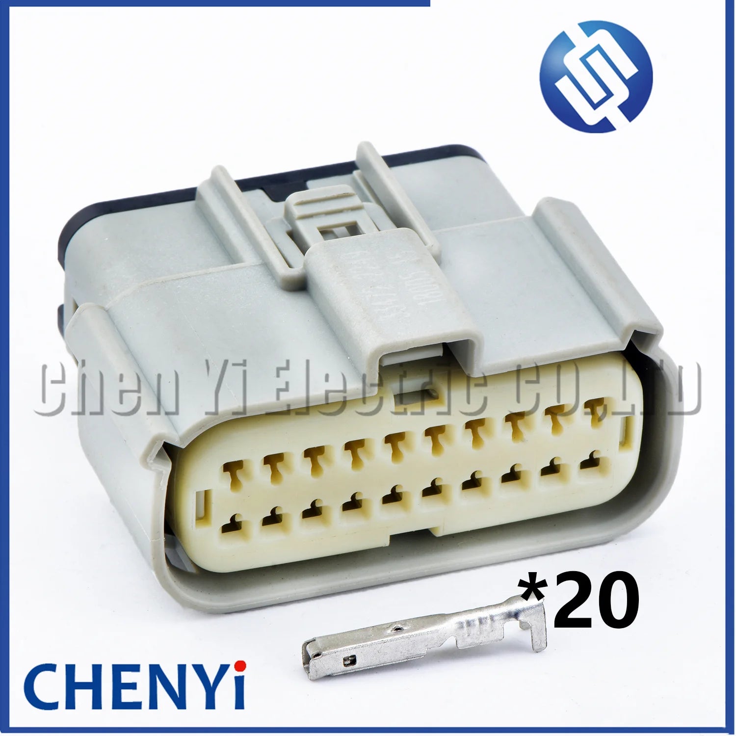 Grey 20 Pin Autowaterproof connector female or male excavator panel Plug With Pins 33472-2749 33472-2249 For JCB
