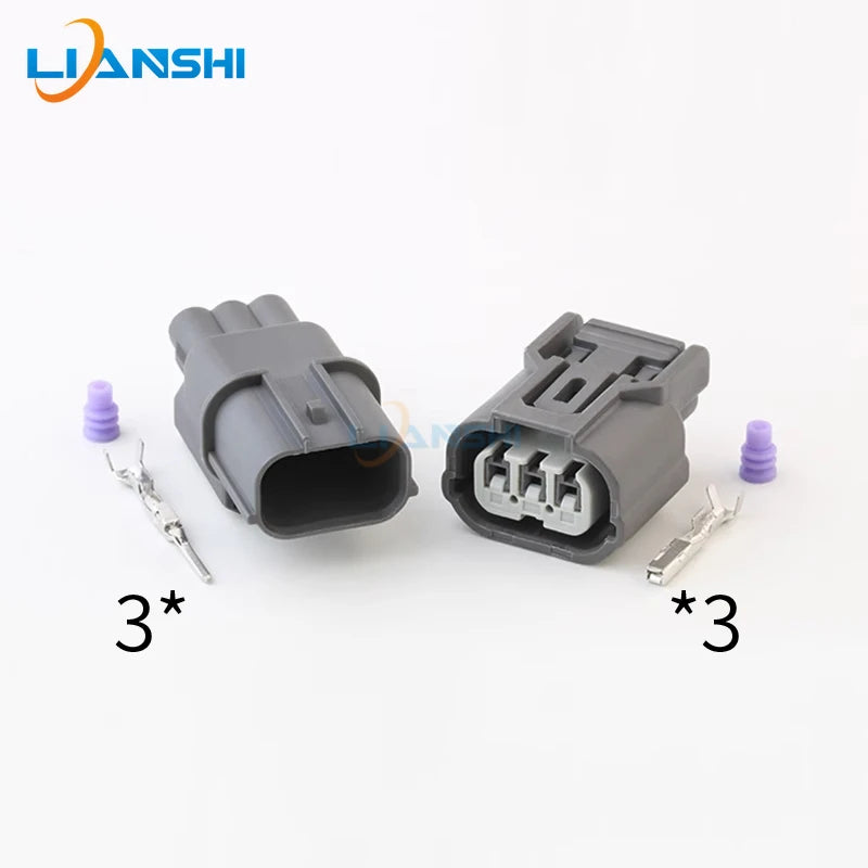 6189-0968 Grey lower slot is suitable for Honda daytime running light headlight width indicator light 3P wiring harness plug