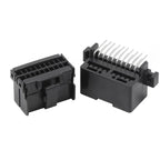 Automotive connector 174055-2 Plug-in 174047-2 20-hole male and female black curved pin sheathed plug