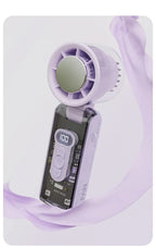 High Speed Folding Refrigeration Fan, Digital Display Mini Portable USB Charging Fan, High Wind Power Handheld Fan Amagi