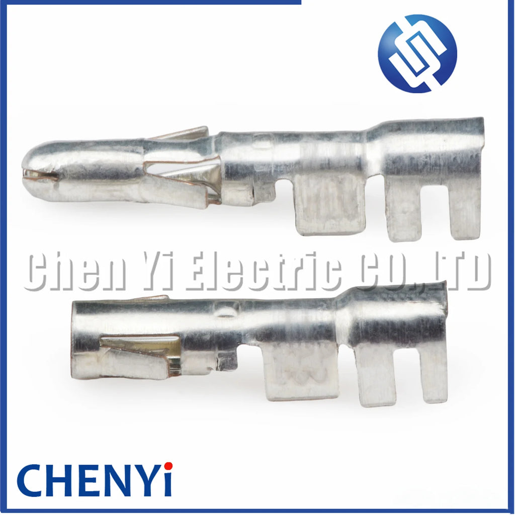 50 Pcs Car Splice Wire Terminal Auto Crimp Terminals Brass Plug Pin 925714-1 For 9800680 9800681 620351129 925662-2 925660-2