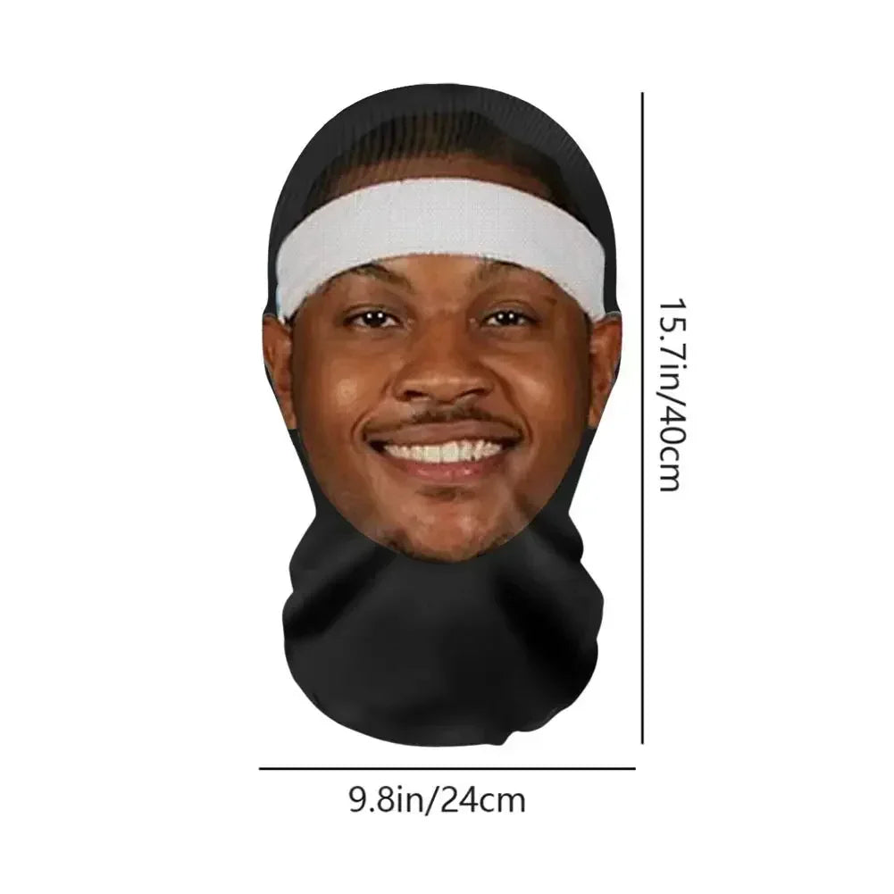 Creative 3D Face Show Spoof Trick Hood Full Face 3D Mask Party Mask Amagi