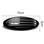 6 Inch Car Oval Front Grille Emblem For Ford F150 F350 FRONT GRILL Tailgate US Flag Oval Emblem Badge Car Decoration
