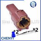 2 pin Car wiper connector Front turn signal plug 7123-8520-40 7222-8520-40 PB015-02850 7222-8521-80 7123-8521-80 For Nissan