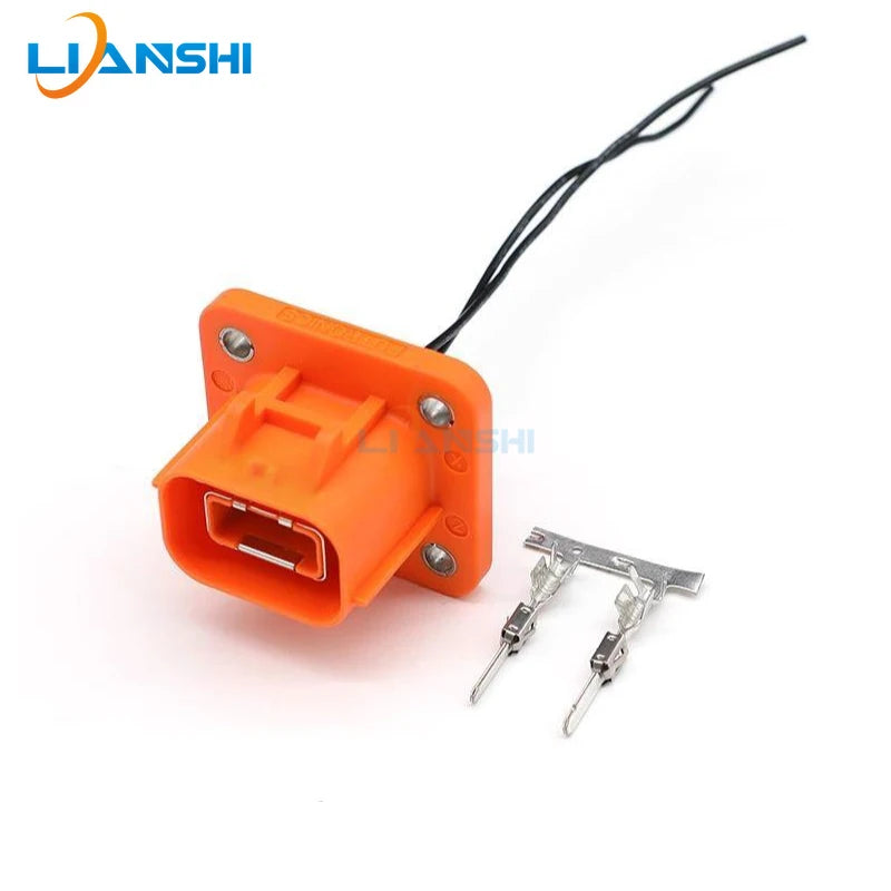 FHV201201TX-04S01K 2-hole new energy electric vehicle high-voltage connector X slot waterproof plug