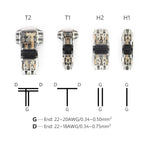 T-Tap Wire Connectors – I & T Type 2-Pin Splice Connector 12V 24V DC 300V AC 18-22AWG