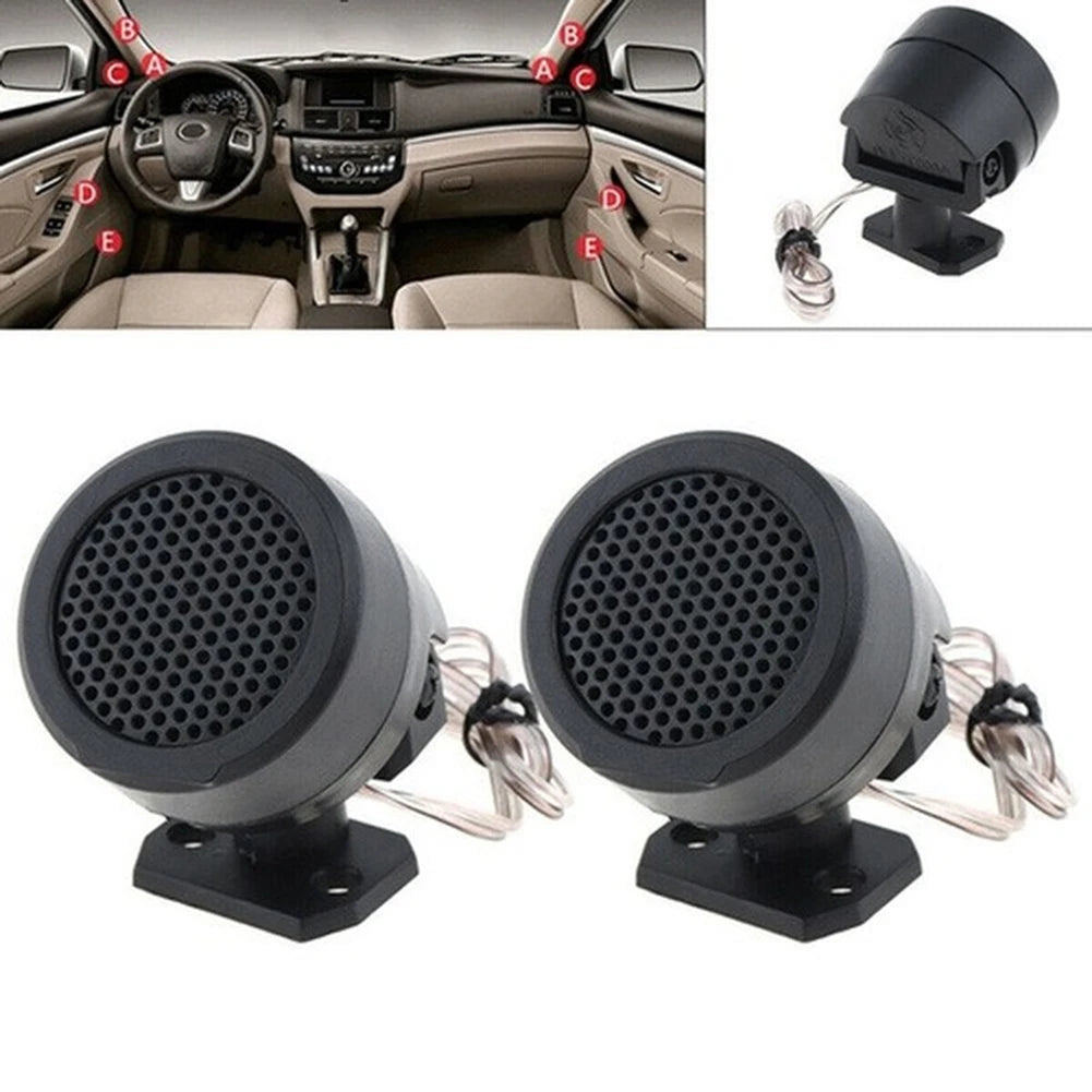 1 Pair Tweeter Speakers 500W Dome Loudspeakers 12V Mini Stereo Speaker For Car Audio System Accessories