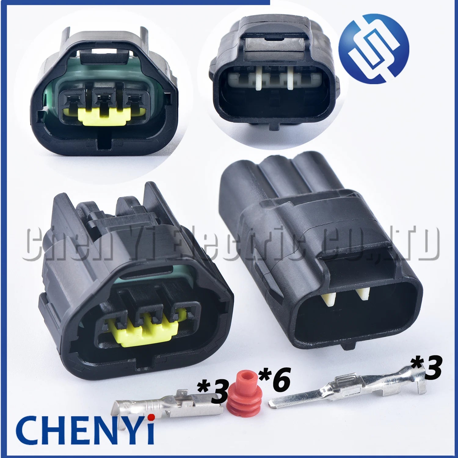 3 Pin Automobile waterproof connector car Engine Crankshaft Position Sensor plug 7283-4535-30 90980-16238 for Jeep Chrysler