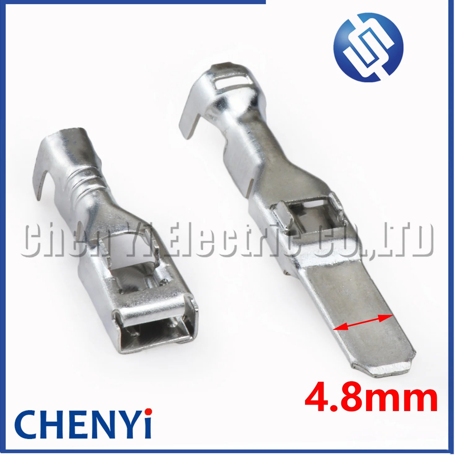 50 Pcs female or male 4.8mm series Brass tin plating crimping plug connector terminal Pins 8100-0466 8100-0447 8100-0448