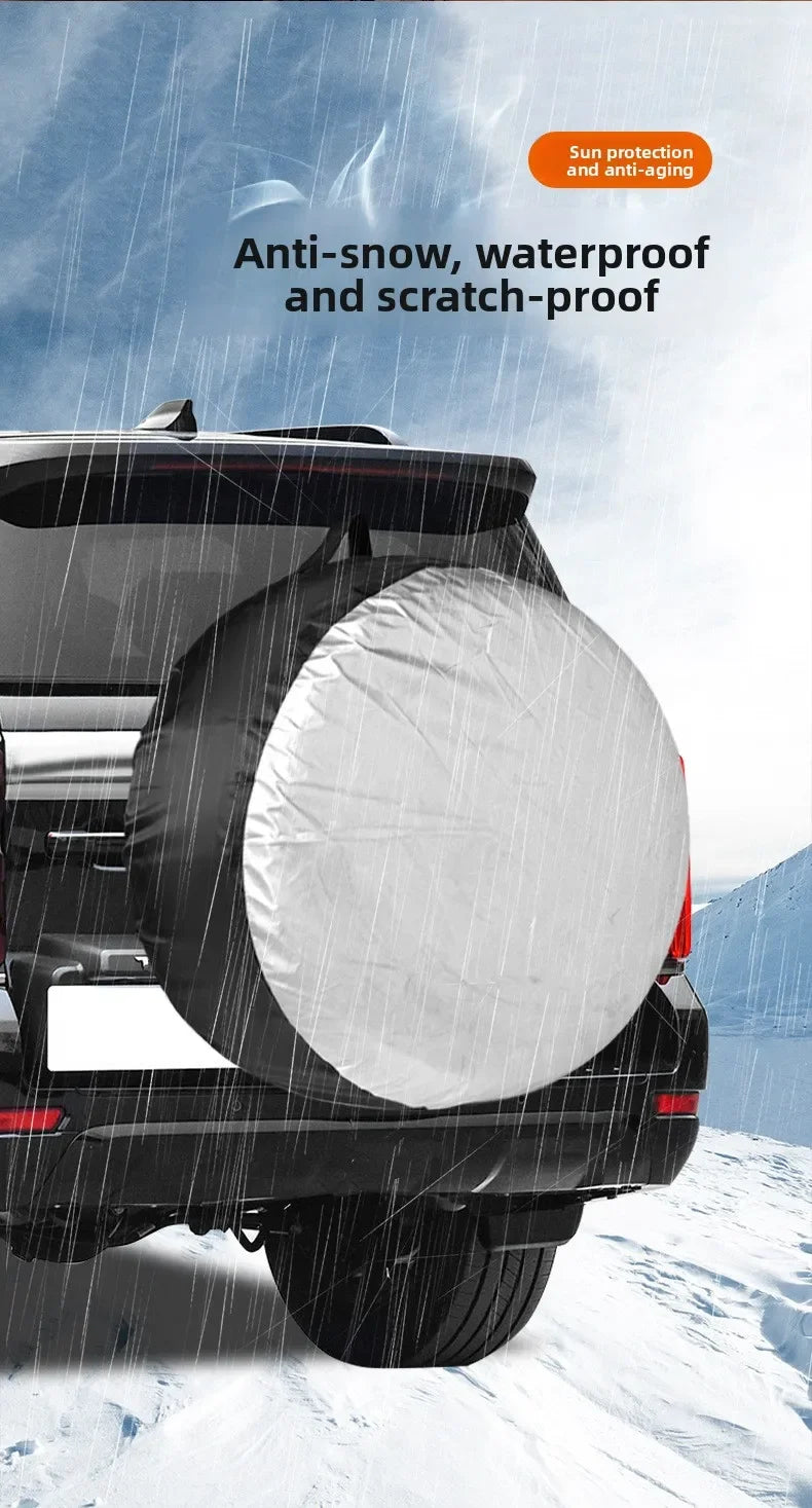 Spare Tire Cover Auto Vehicle Wheel Protector 13-19/19-23inch Case Polyester Car Tyre Storage Bags Cars Wheel Protection Amagi