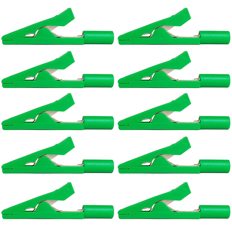 4/10/40PCS Mini Insulated Alligator Clips, Solderable Pure Copper Jaws,Fully Insulated Tips for Safe Electronics Testing and DIY