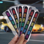 2PCS Car Reflective Sticker Mirror Safety Warning Tape Sticker Mark Styling Reflective Mirror Stickers for Auto Decor DIY Tape
