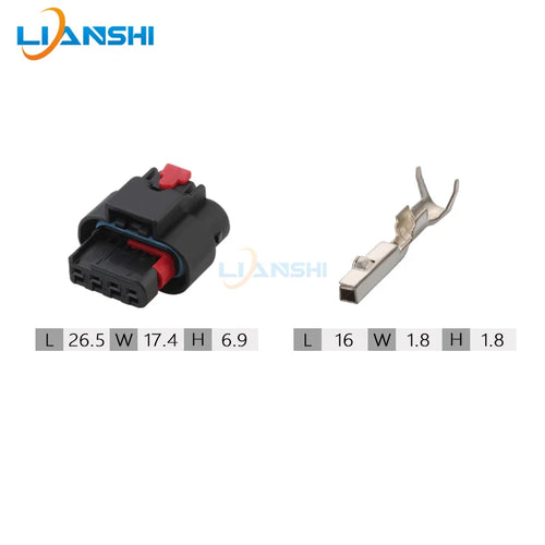 1-1456426-5 Suitable for car connector oxygen sensor plug-in 4-hole harness plug for Volkswagen Audi DJ7042B-1.2-21
