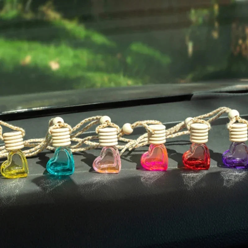 Perfume Bottle Ornament Hanging Empty Bottle Essential Oil Diffuser Fragrance Air Freshener Scent Car Interior Accessory Amagi