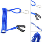 1 Pc Outboard Cut Off Stop Switch Safety Tether Lanyard Powerboat Outboard Stop Floating Safety Lanyard Blue