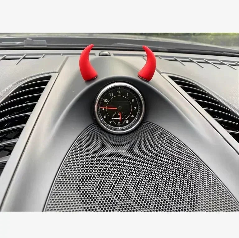 Short Devil Horns Stickers Helmet Decoration Motorcycle Bicycle Helmet Styling Headwear Devil Wings Decor Helmet Amagi