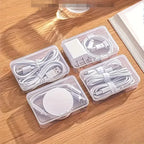 Data Cable Storage Box Home Phone Charger Separate Storage Box Desktop Cable Organizer Multifunctional Storage Organizer Amagi