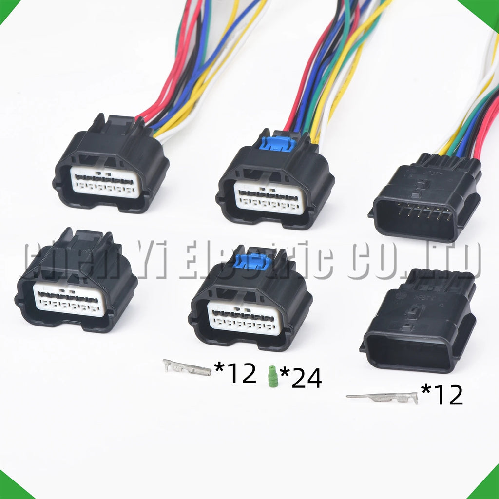12-pin auto connector connector connector front bumper reverse radar harness nissan nissan