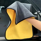 Microfiber Cleaning Towel Thicken Soft Drying Cloth Car Body Washing Towels Double Layer Clean Rags Car Accessories Amagi