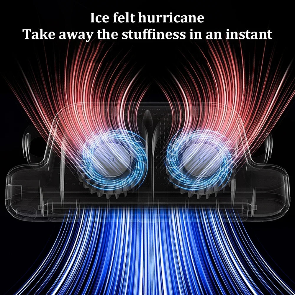 Car Seat Cooling Fan Electric Auto Backseat Car Fan Three Adjustable Wind Speeds Cooling Tool For Mini Cars RVs Sedans