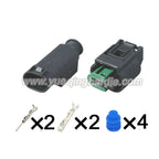 AMP 2 Pin Connector 0.6mm Male Female Connectors Auto AC Assembly Terminal Wire Harness Plug Socket 7-967570-4 968405-1
