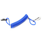 1 Pc Outboard Cut Off Stop Switch Safety Tether Lanyard Powerboat Outboard Stop Floating Safety Lanyard Blue