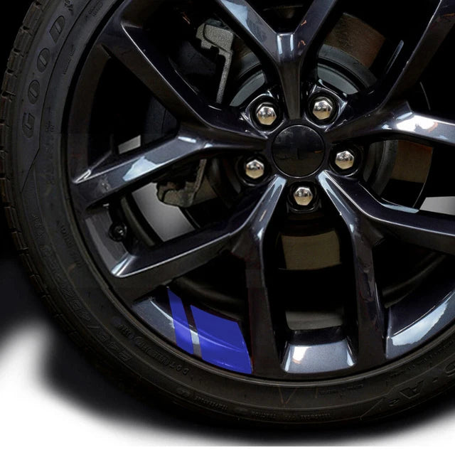 New 6Pcs Reflective Car Wheel Rim Sticker Wheel Hub Decals for CHERY TIGGO 3 4 5 7 PRO 8 Vinyl Stickers Hash Mark Stripe amagi