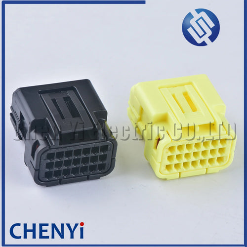 1 set 21 Pin female car Motorcycle scooter ECU ECM PCB connector waterproof plug with Pins 6189-7108 W025-21FAY-B