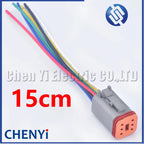 6 Pin Automotive Waterproof Connector Wire harness plug DT06-6S DT04-6P DT04-6P-L012 DT15-6P DT13-6P For Deutsch DT series