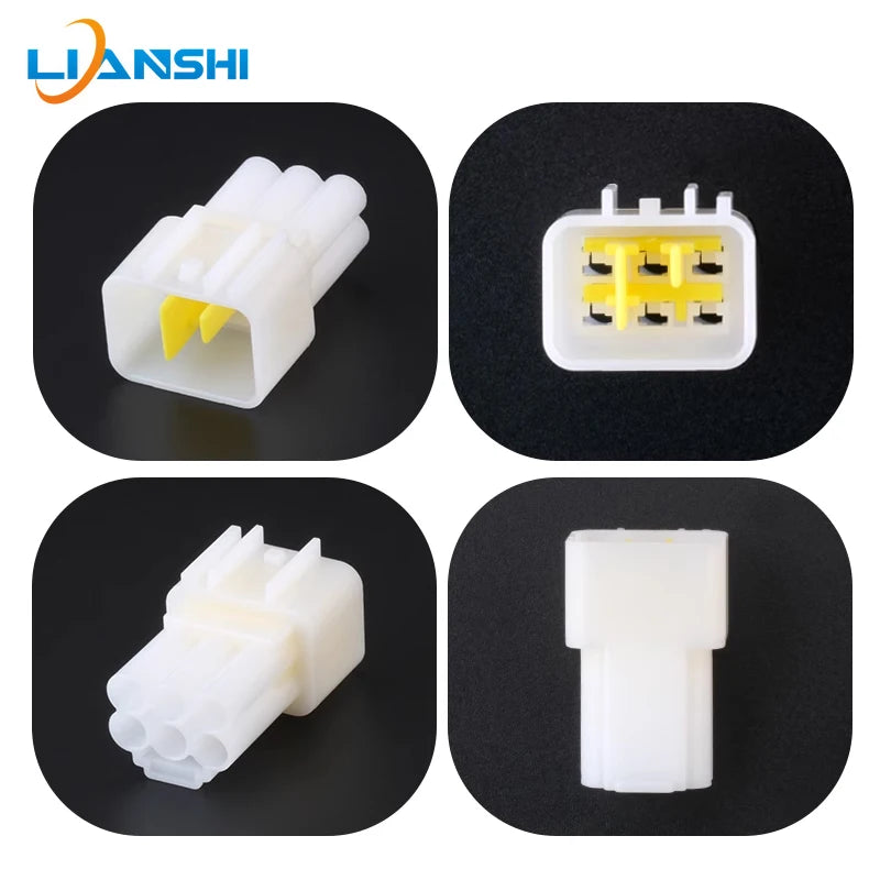 FW-C-6F-B/FW-C-6M-B Automotive waterproof connector Connector 6p harness plug rubber shell with terminal