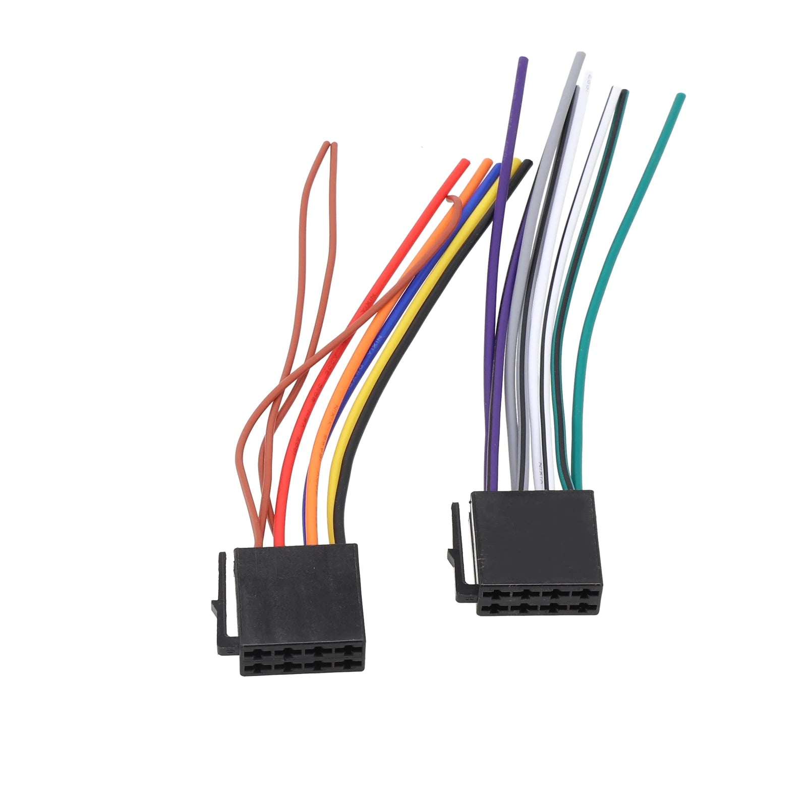 Universal Car Stereo Radio ISO Cable Adapter ABS Male Plug To Female Connector Wiring Harness