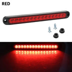Universal 15 LED Trailer Light Bar 12-24V Brake Light with Sequential Flow Signal Turn Signal Lights for Truck Pickup Boat Amagi