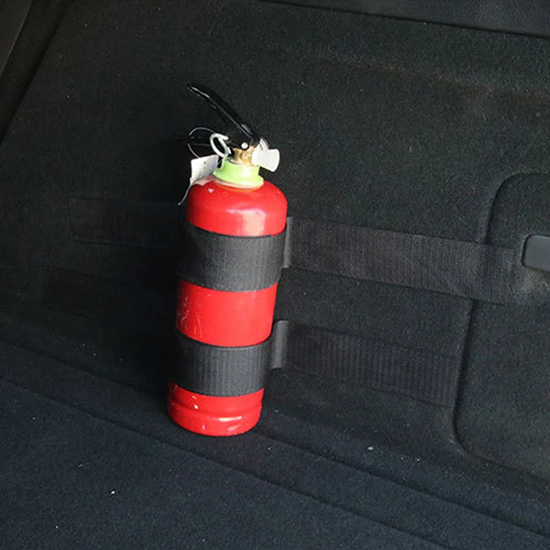 4Pcs/set Car Trunk Organizer Firm Magic Tape Cars Tidying Fixed Belt Auto Tool Storage Fixing Belt Fire Extinguisher Storage