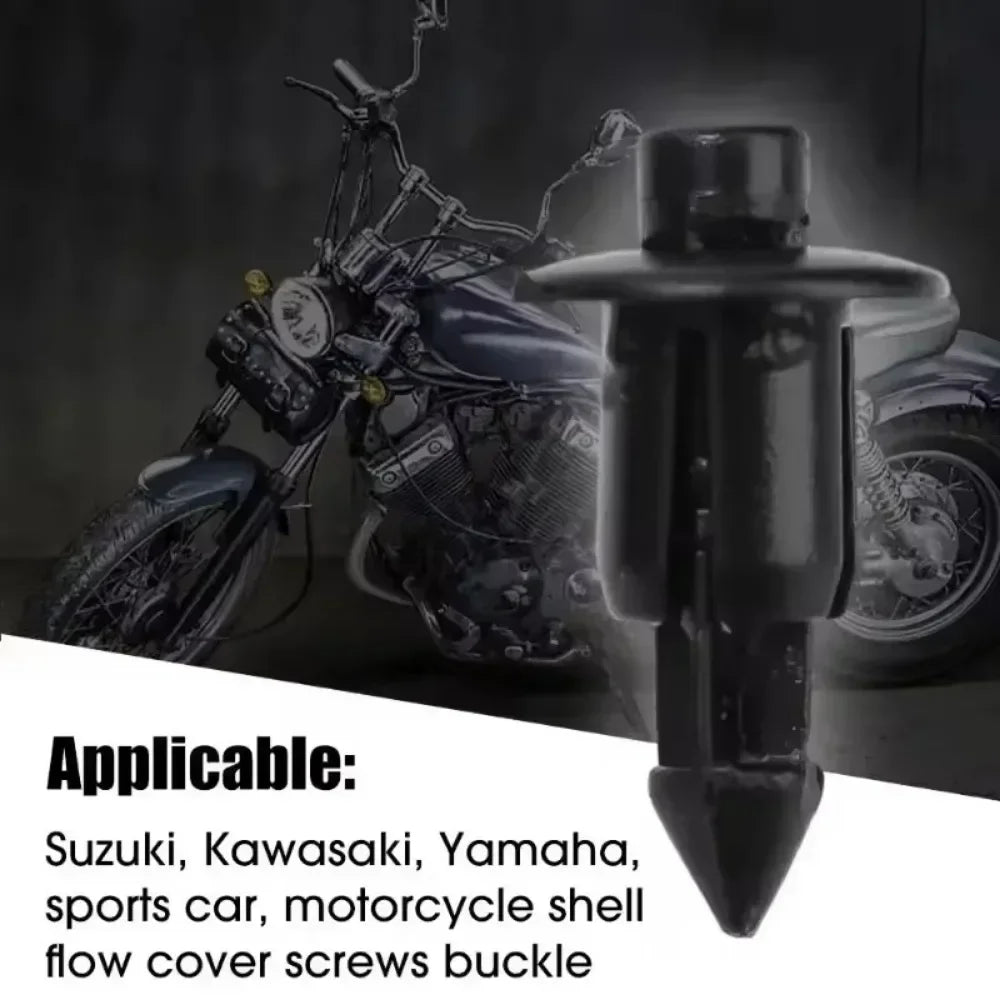 Expansion Screw Buckle Car Motorcycle Plastic Rivets Fastener Motorcycle Shell Flow Cover Screw Buckle for Suzuki Kawasaki Amagi