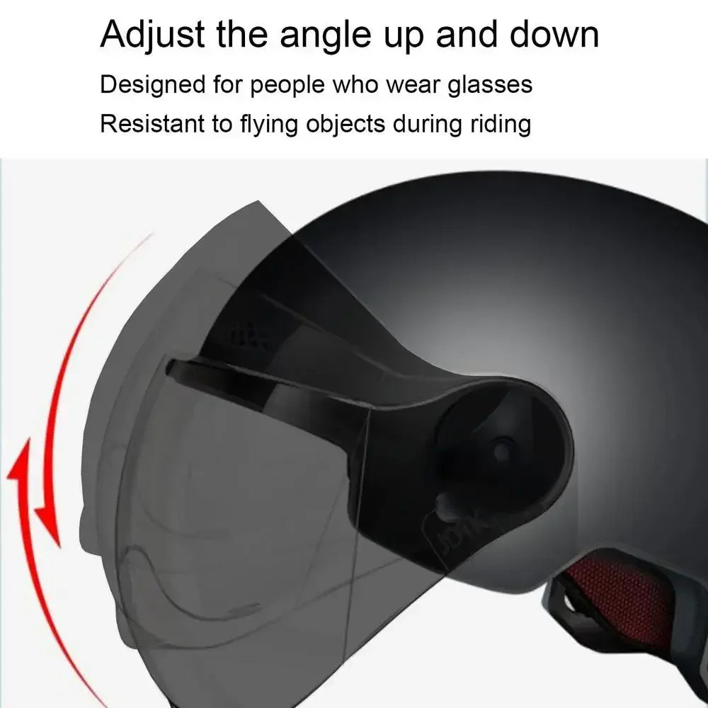 Electric Bicycle Motorcycle Dot Certified Electric Vehicle Helmets Men Women Four Seasons Sun Protection Lightweight Half E-bike