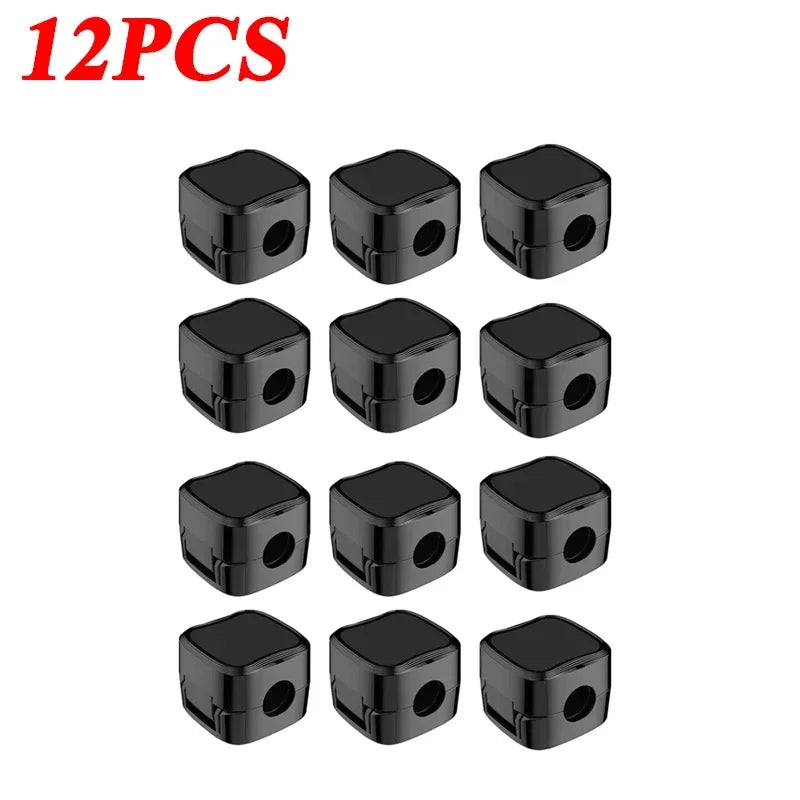 6/12 PCS Magnetic Cable Clips Cable Smooth Adjustable Cord Holder Under Desk Cable Management Wire Keeper Organizer Holder Amagi