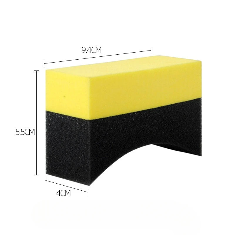Car Tire Cleaning Sponge Auto Wheel Microfiber Suction Sponge Brush Set for Cars Wheels Tyre Clean Polishing Detail Brushes Tool