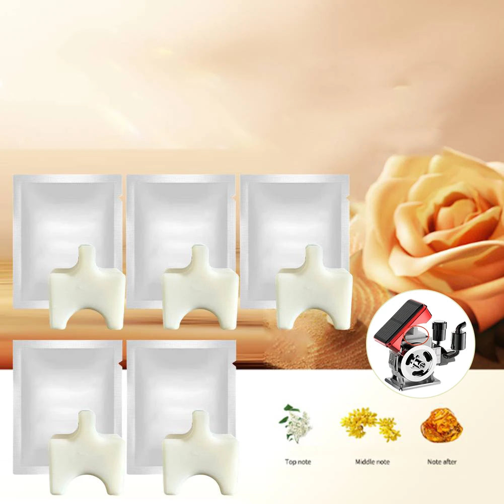 2/5 PCS Diffuser  Solar Powered Rotating  Car Purifier Simulated  Engine Scent Tablet Car Aromatherapy  Machine Fragrant Tablet
