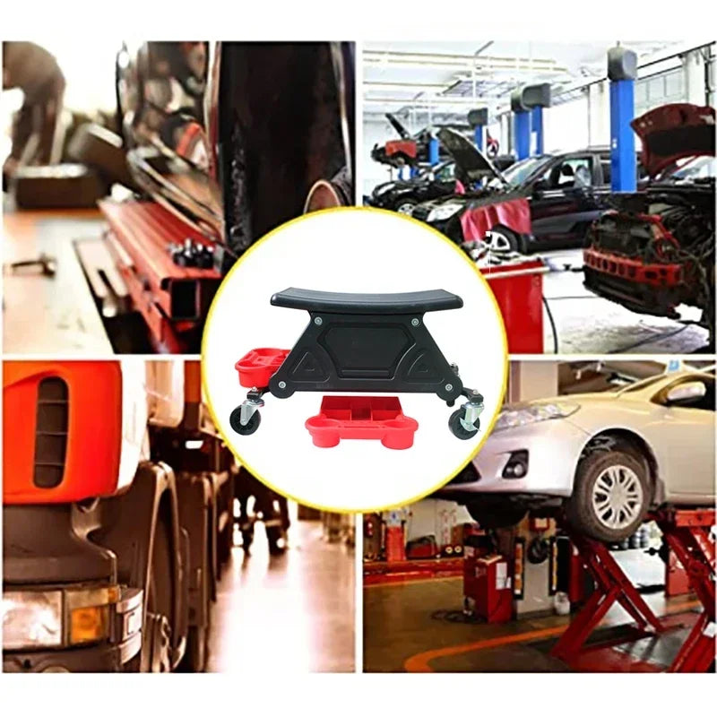 Car Multi-Function Chair Mechanic For Wax Polishing Projects Car Creeper Stool Chair Mobile Creeper Seat Car Wash Supplies Amagi