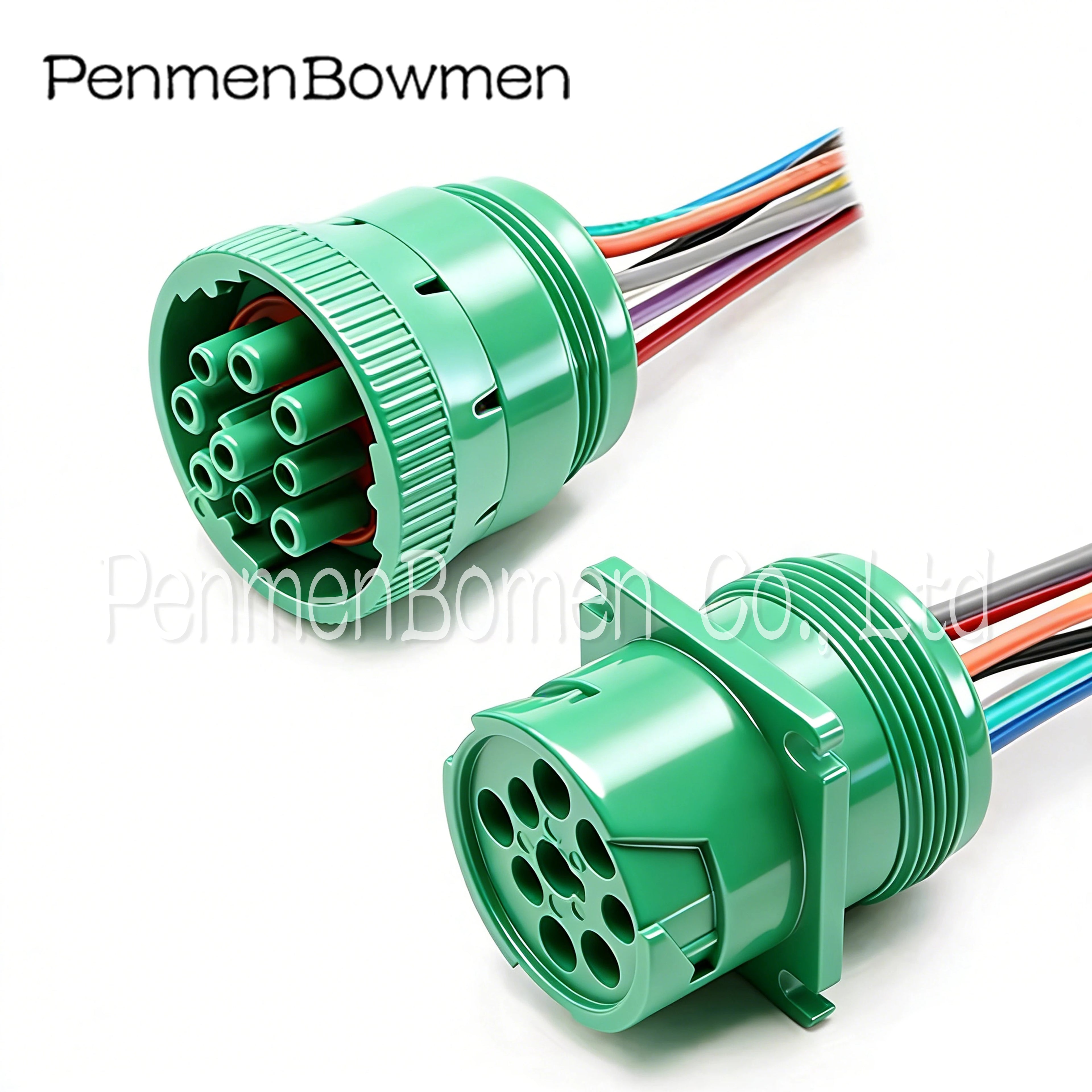 1 Set 9 Pin Car Green Circular Aviation Diagnostic Connector Wiring Harness J1939 HD16-9-1939S-P080 HD10-9-1939P-P080